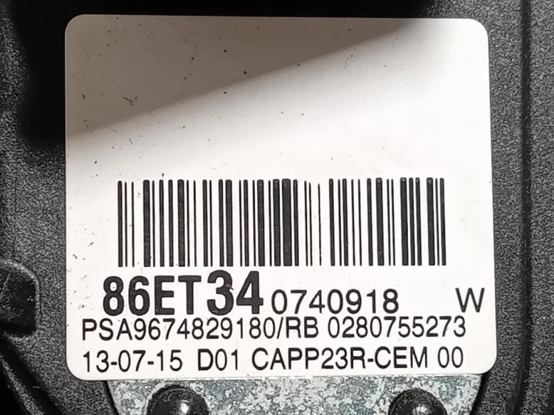 Pedale Acceleratore 86ET340740918 Peugeot 308 II SW 2014