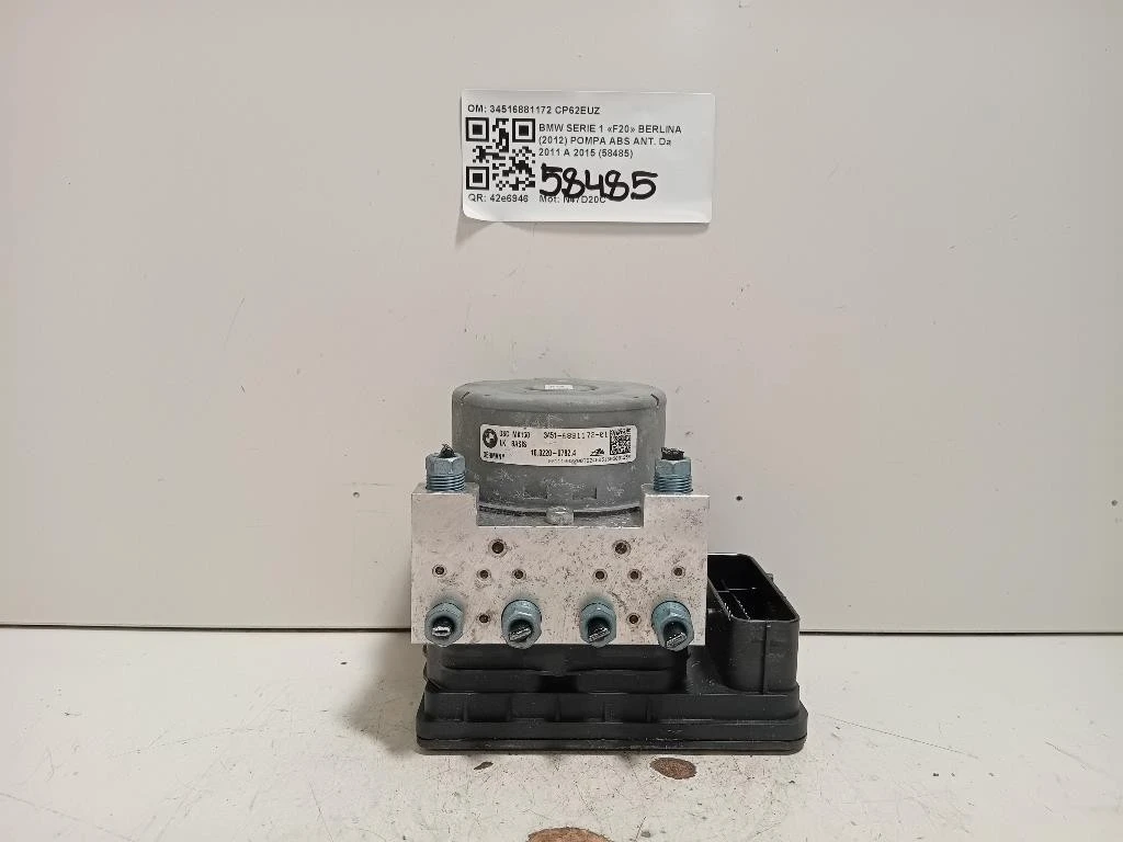 Pompa ABS ANT 34516881172 Bmw Serie 1 F20 Berlina 2012