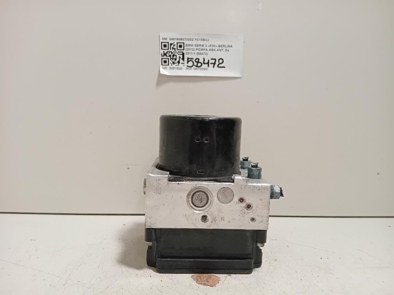 Pompa ABS ANT 3451686073002 Bmw Serie 3 F30 Berlina 2012