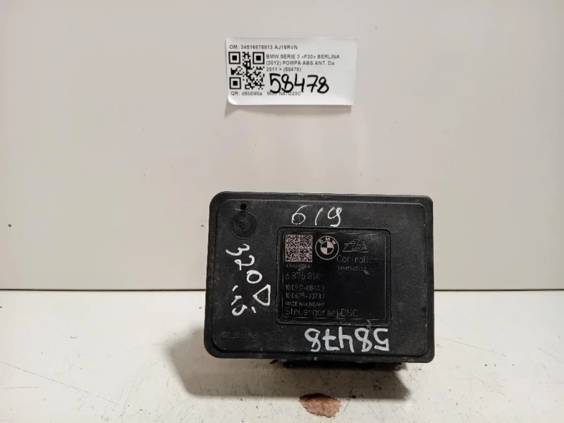 Pompa ABS ANT 34516875813 Bmw Serie 3 F30 Berlina 2012