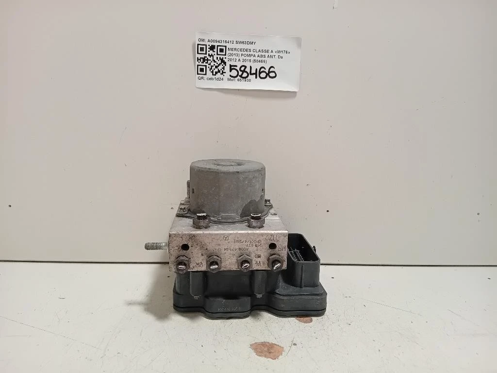 Pompa ABS ANT A0094316412 Mercedes Classe A W176 2013