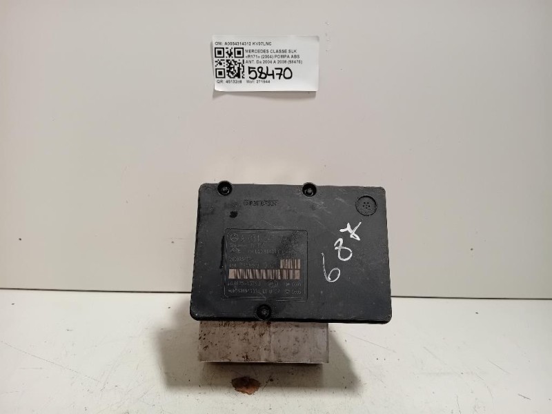 Pompa ABS ANT A0054314312 Mercedes Classe SLK R171 2004