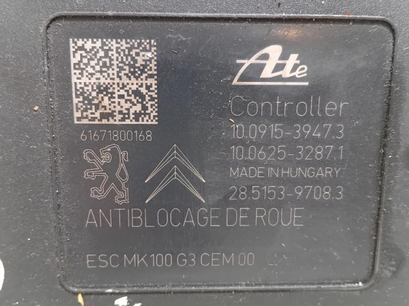 Pompa ABS ANT 9817031680 Peugeot 2008 I 2016