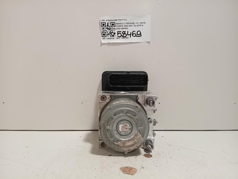Pompa ABS ANT 476604349R Renault Mégane IV 2016