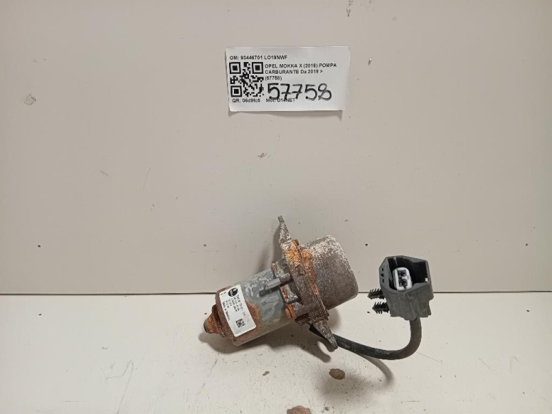 Pompa Carburante 93446701 Opel Mokka X 2016