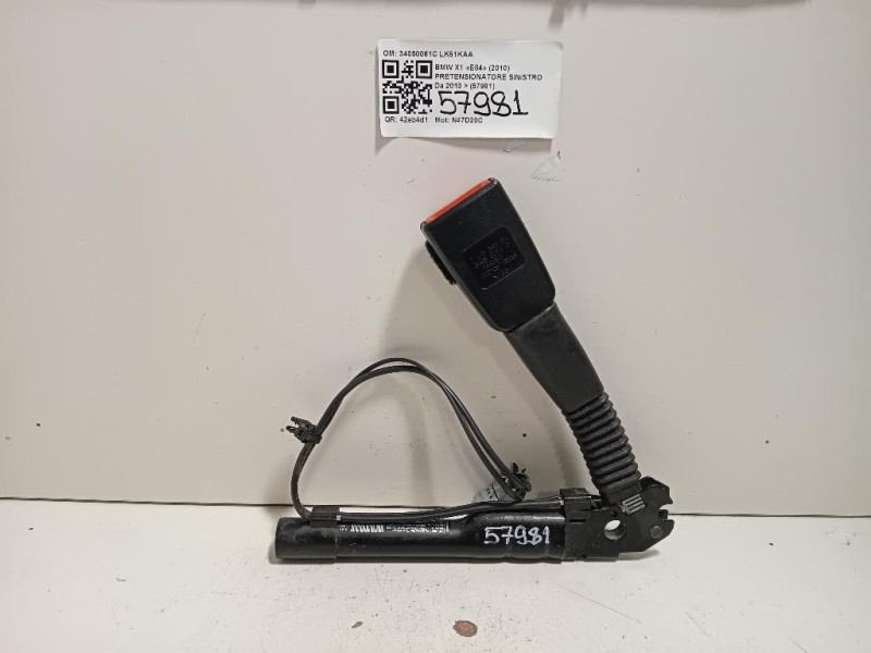 Pretensionatore Sinistro 33040940 Bmw X1 E84 2010