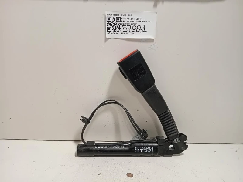 Pretensionatore Sinistro 33040940 Bmw X1 E84 2010