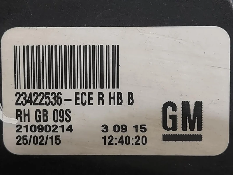 Fanale POST DX 23422536 Opel Insignia A 2009