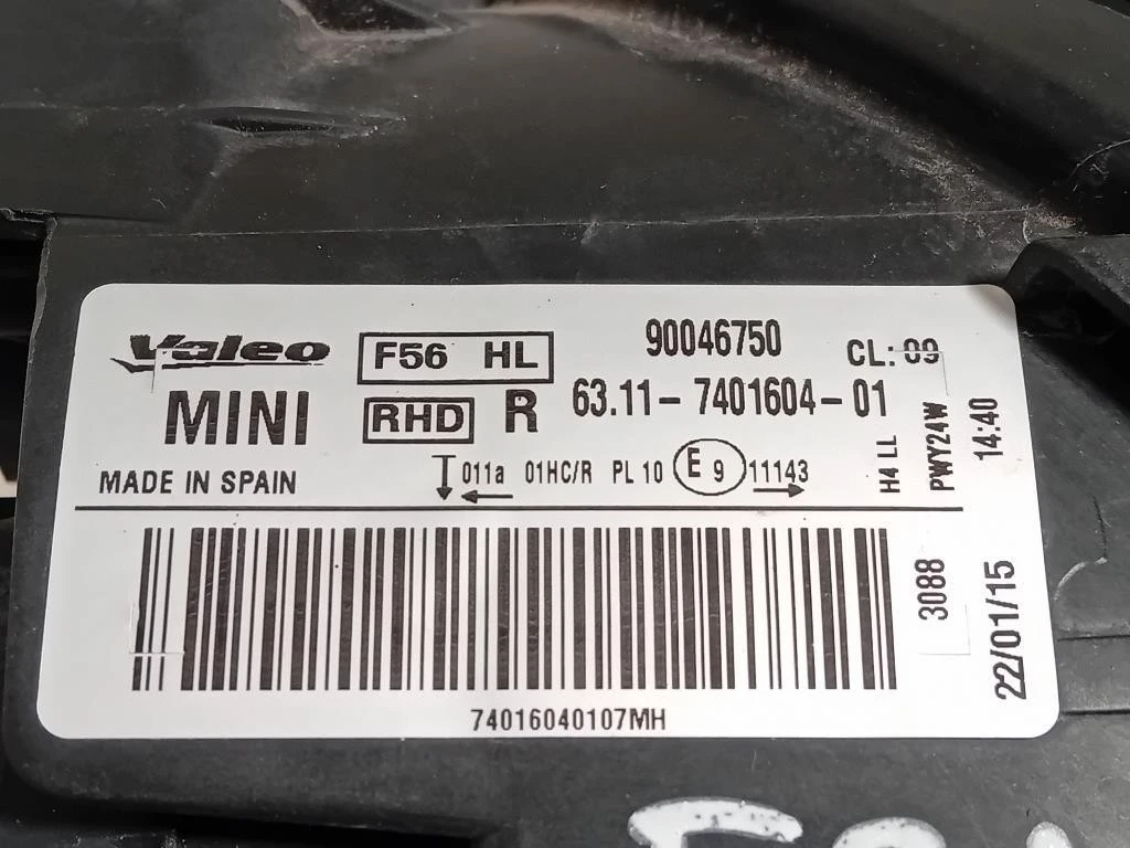 Proiettore ANT DX 63117401604 Mini MINI Cooper F56 2014