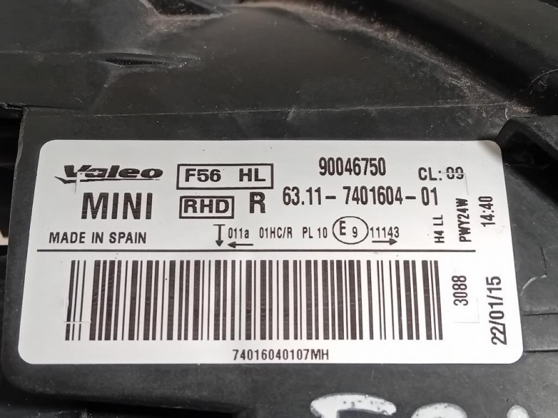 Proiettore ANT DX 63117401604 Mini MINI Cooper F56 2014