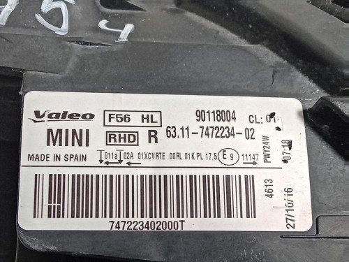 Proiettore ANT DX 63117472226 Mini MINI Cooper F56 2014
