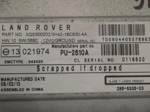 Caricatore CD 3H42-18C830-AA Land Rover Range Rover Sport I 2005