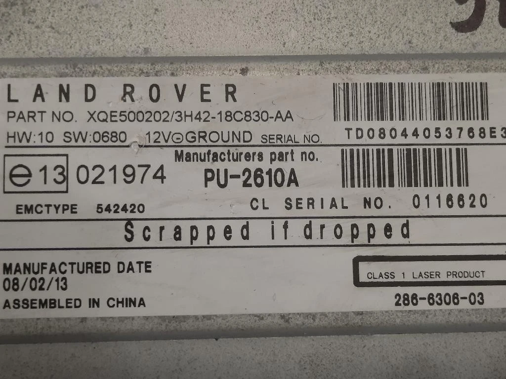 Caricatore CD 3H42-18C830-AA Land Rover Range Rover Sport I 2005