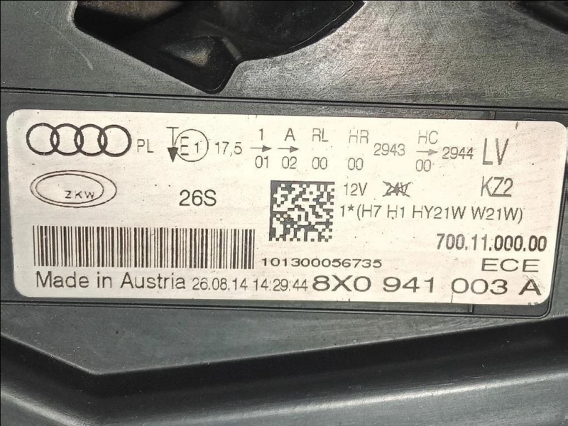 Proiettore ANT SX 8X0941003 Audi A1 8X1 2010