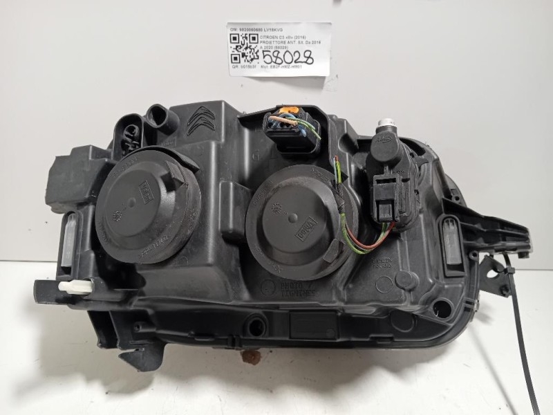 Proiettore ANT SX 9820060680 Citroen C3 III 2016