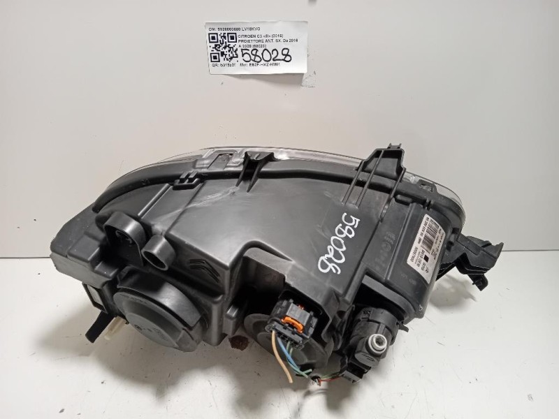 Proiettore ANT SX 9820060680 Citroen C3 III 2016