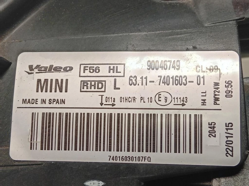 Proiettore ANT SX 63117401603 Mini MINI Cooper F56 2014