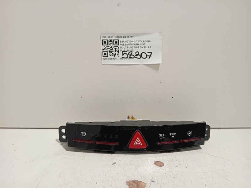 Pulsanti Comando Multifunzione 85201-35001 Ssangyong Tivoli 2015