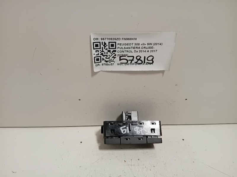 Pulsantiera Cruise-control 96770525ZD Peugeot 308 II SW 2014