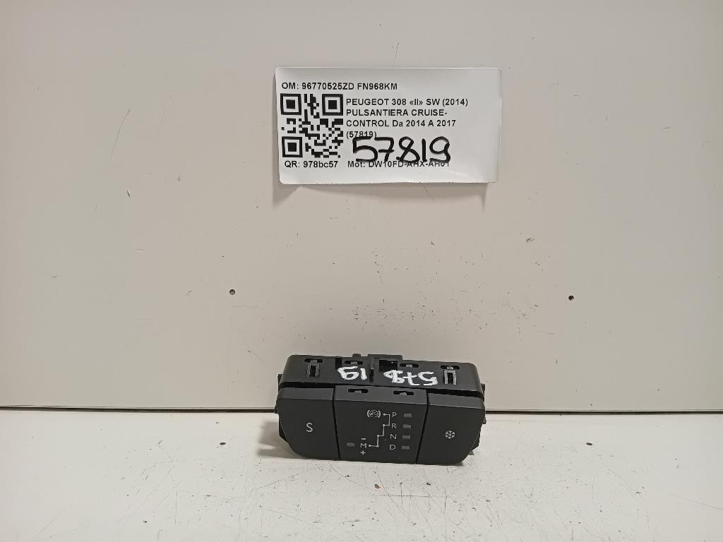 Pulsantiera Cruise-control 96770525ZD Peugeot 308 II SW 2014