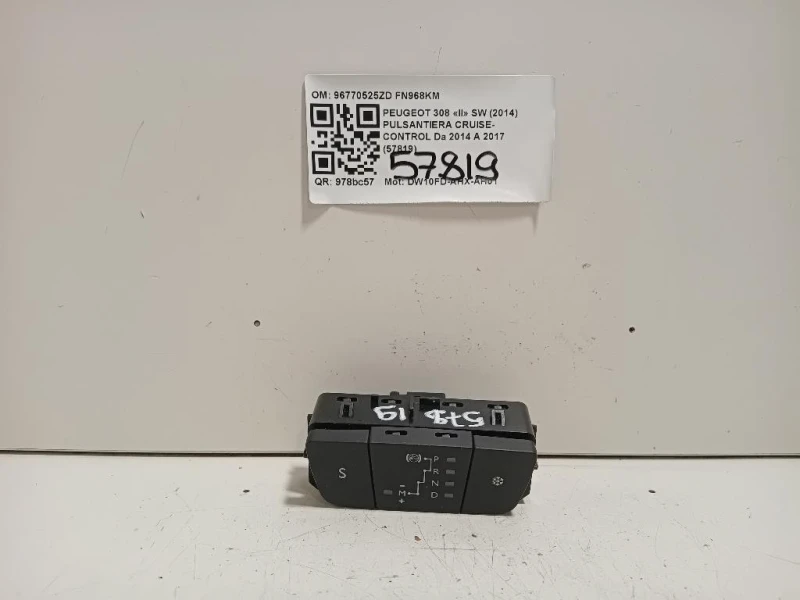 Pulsantiera Cruise-control 96770525ZD Peugeot 308 II SW 2014
