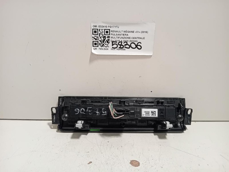 Pulsantiera Multifunzione Centrale E32410-01 Renault Mégane IV 2016