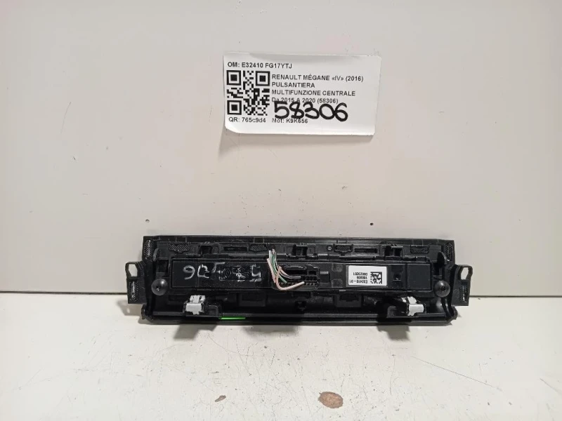 Pulsantiera Multifunzione Centrale E32410-01 Renault Mégane IV 2016