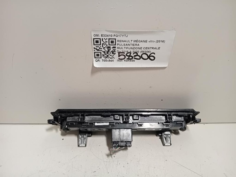 Pulsantiera Multifunzione Centrale E32410-01 Renault Mégane IV 2016