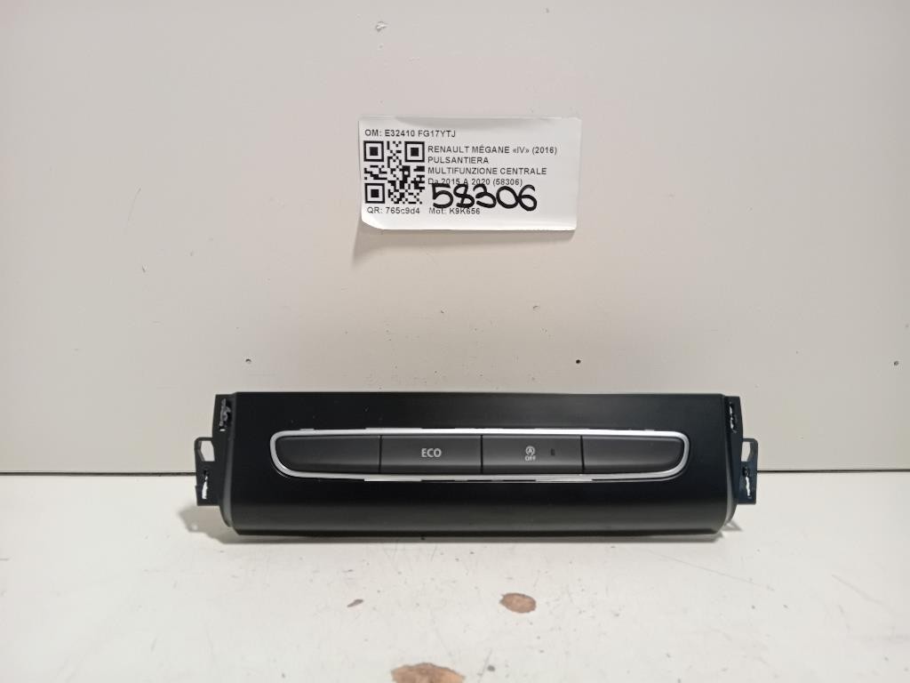 Pulsantiera Multifunzione Centrale E32410-01 Renault Mégane IV 2016