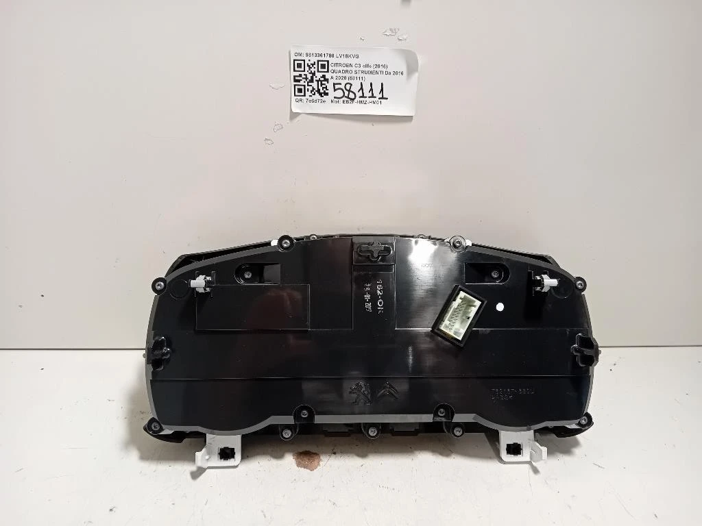 Quadro Strumenti 9813361780 Citroen C3 III 2016