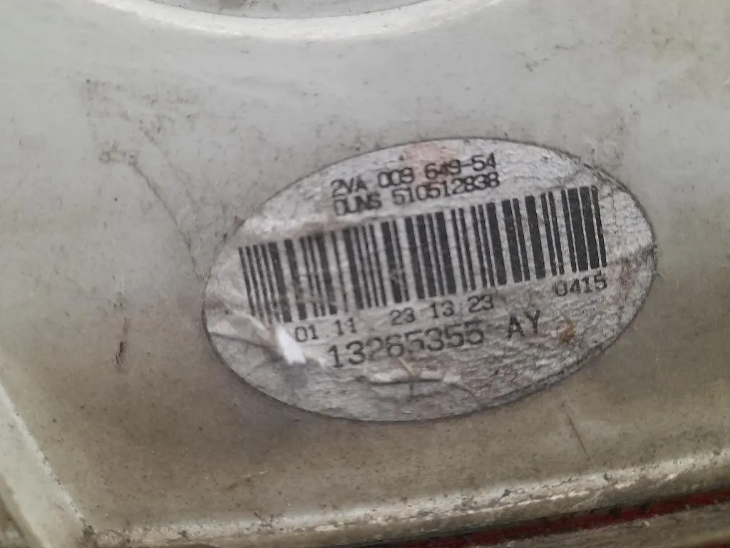 Fanale POST DX 13265355 Opel Insignia A 2009