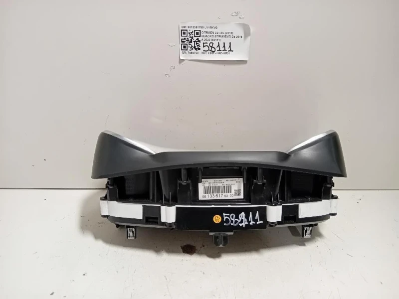 Quadro Strumenti 9813361780 Citroen C3 III 2016
