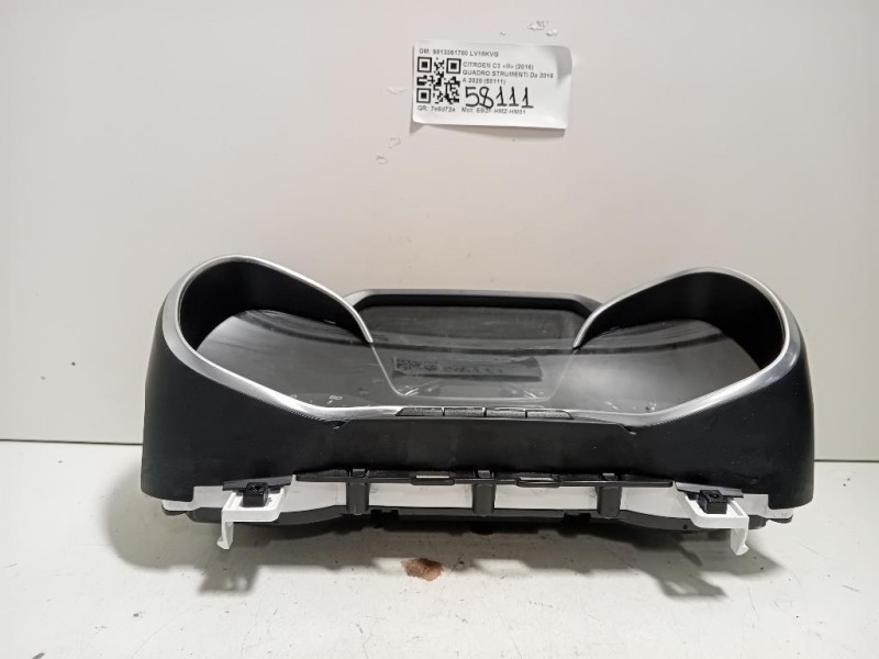Quadro Strumenti 9813361780 Citroen C3 III 2016