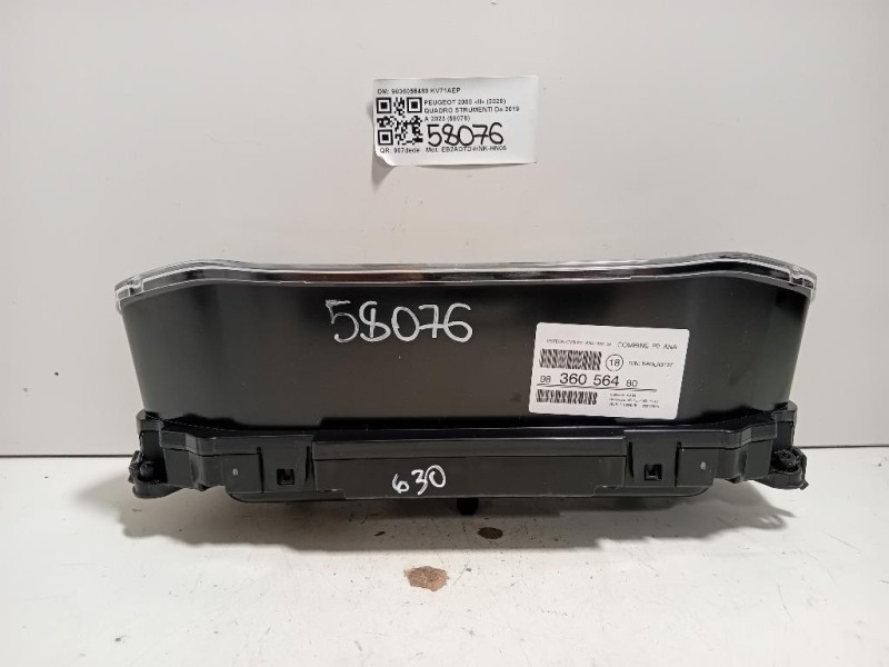 Quadro Strumenti 9836056480 Peugeot 2008 II 2020