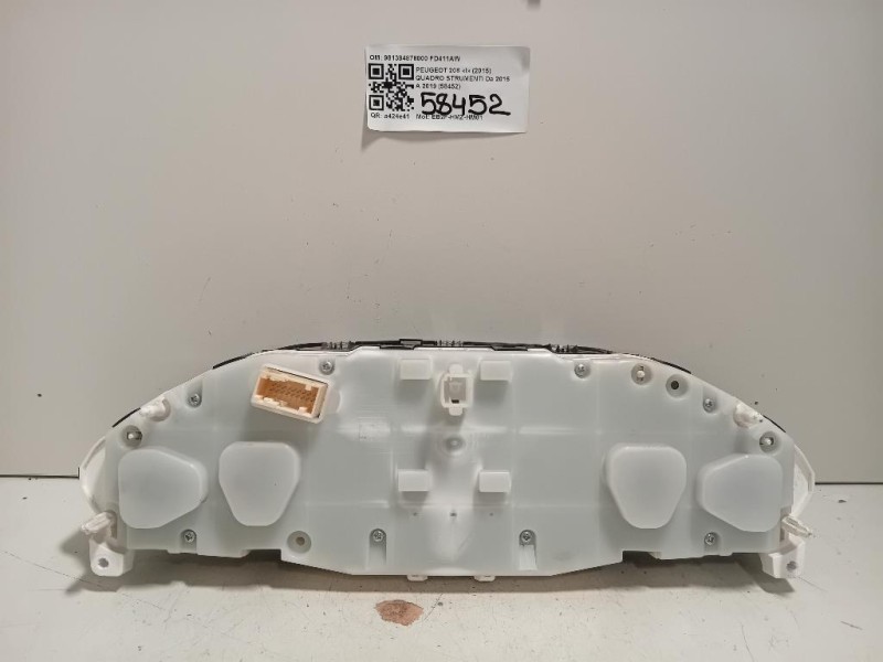 Quadro Strumenti 981384878000 Peugeot 208 I 2015