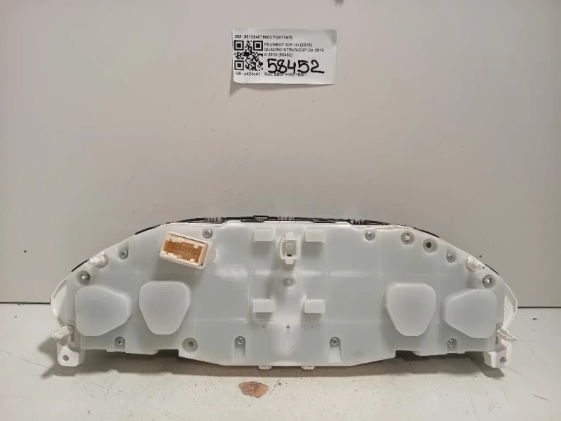 Quadro Strumenti 981384878000 Peugeot 208 I 2015