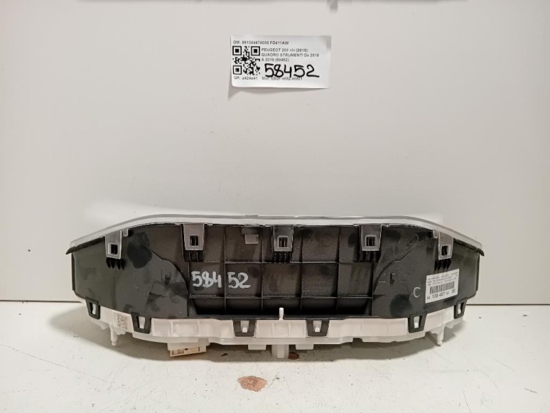 Quadro Strumenti 981384878000 Peugeot 208 I 2015