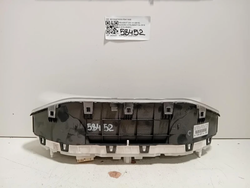 Quadro Strumenti 981384878000 Peugeot 208 I 2015