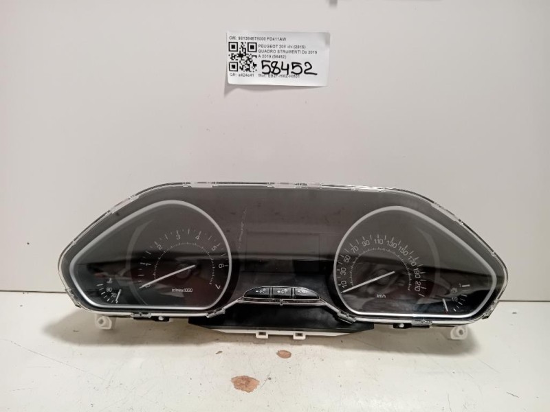 Quadro Strumenti 981384878000 Peugeot 208 I 2015