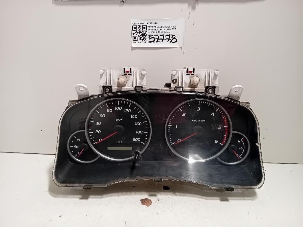 Quadro Strumenti 769314310 Toyota Landcruiser 120 2003