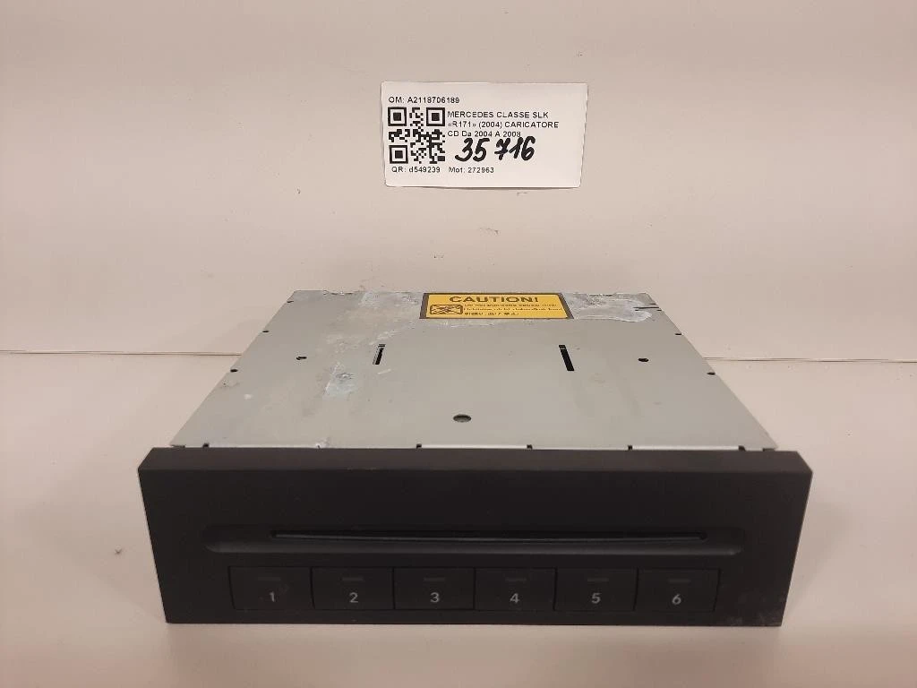 Caricatore CD A2118706189 Mercedes Classe SLK R171 2004