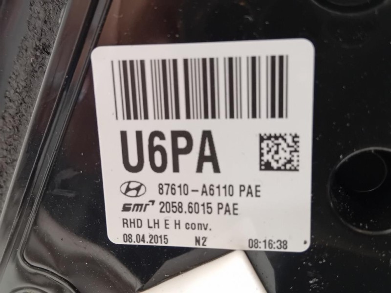 Retrovisore Esterno ANT SX 87610-A6110 5 PIN Hyundai I30 II 2015