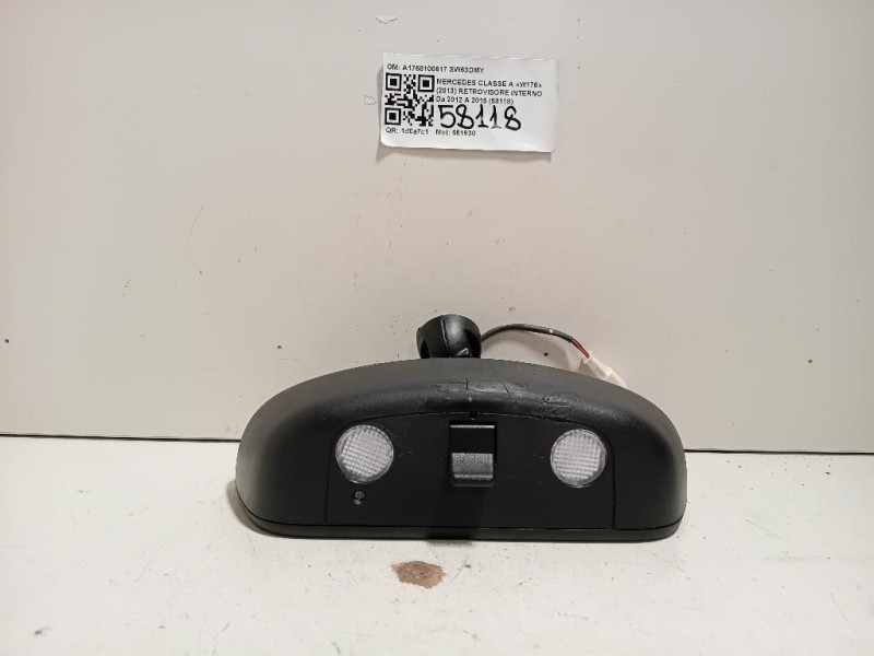 Retrovisore Interno A1768100617 Mercedes Classe A W176 2013