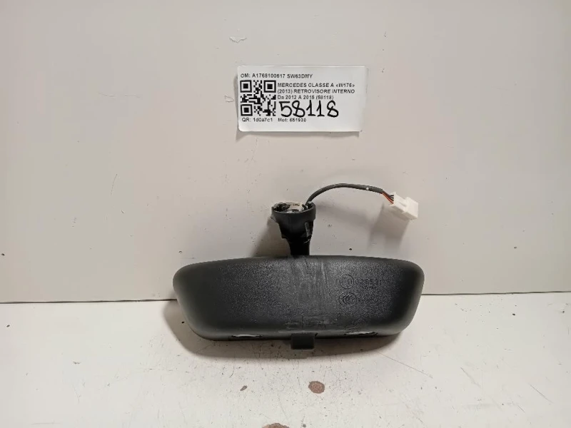 Retrovisore Interno A1768100617 Mercedes Classe A W176 2013