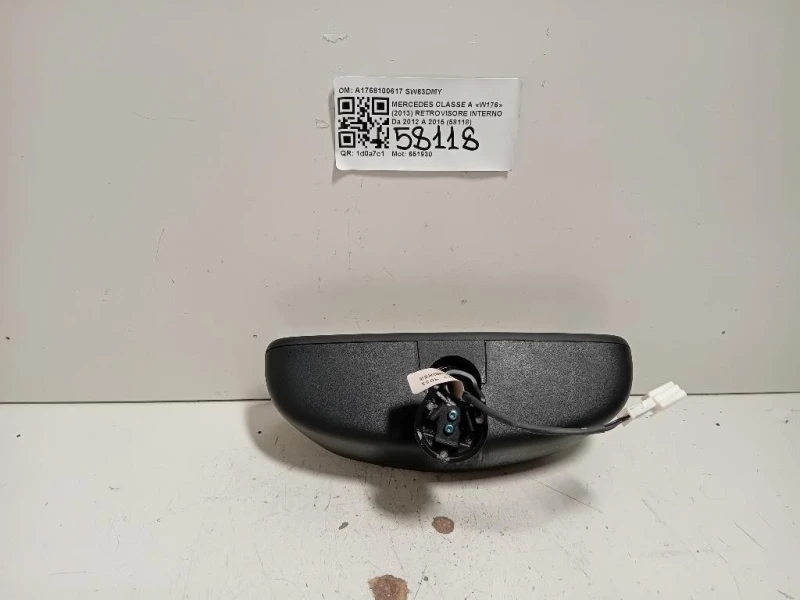 Retrovisore Interno A1768100617 Mercedes Classe A W176 2013