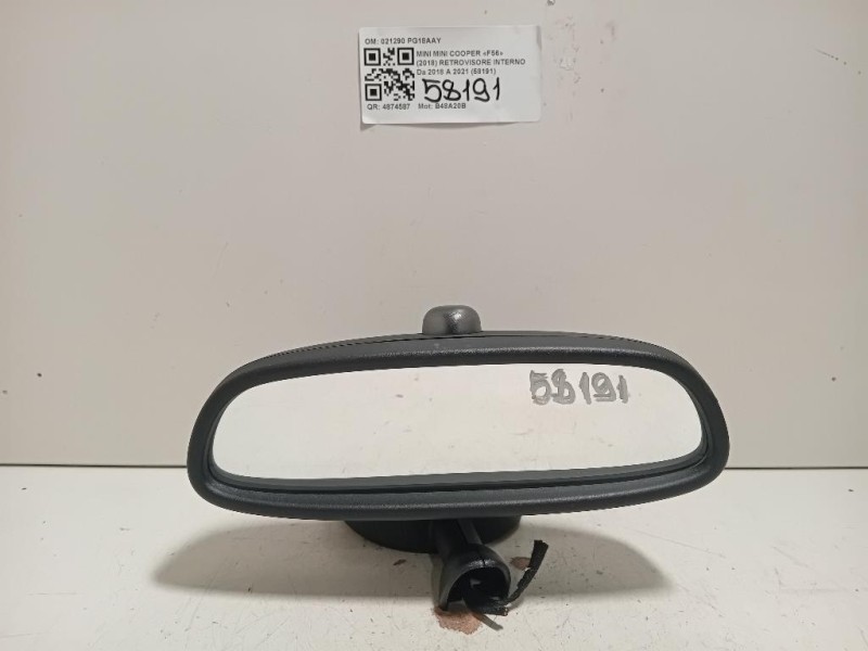 Retrovisore Interno 021290 Mini MINI Cooper F56 2018