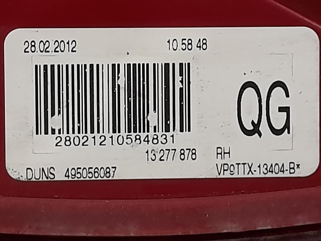 Fanale POST DX 13277878 Opel Insignia A 2013