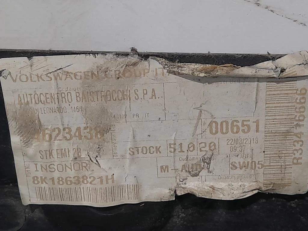 Carter Protezione Motore ANT 8K1863821H Audi A4 8K2 2008