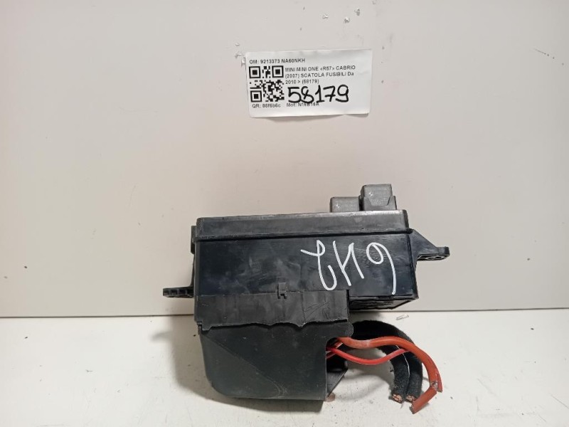 Scatola Fusibili 9213373 Mini MINI ONE R57 Cabrio 2007
