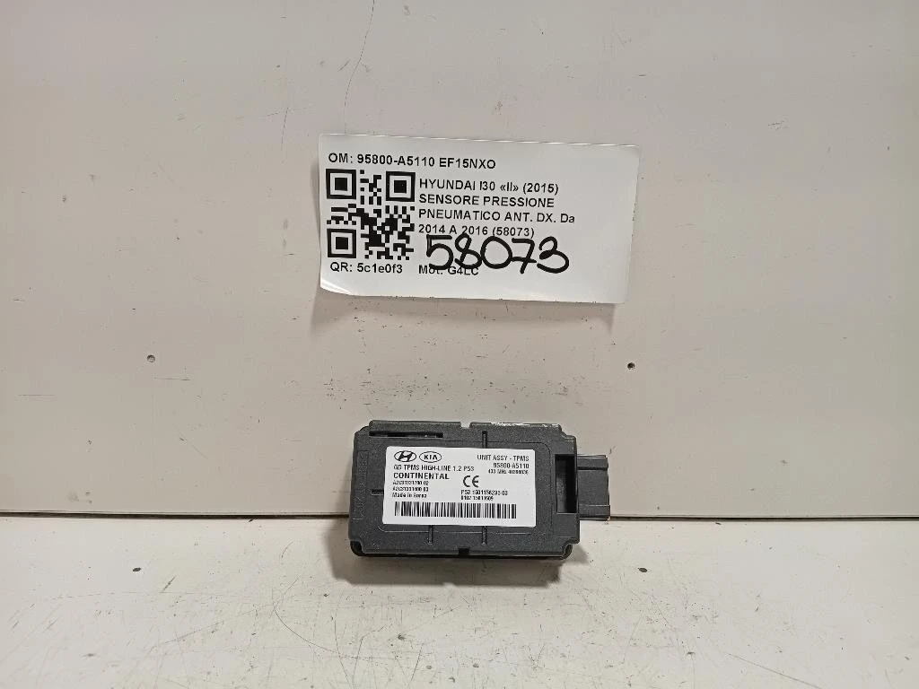 Sensore Pressione Pneumatico ANT DX 95800-A5110 Hyundai I30 II 2015